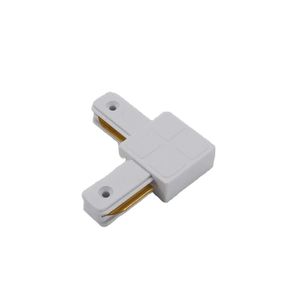 Set Conector pentru Sina Techstar® RailRacks, Monofazata, Tip L, Forma L, Alb