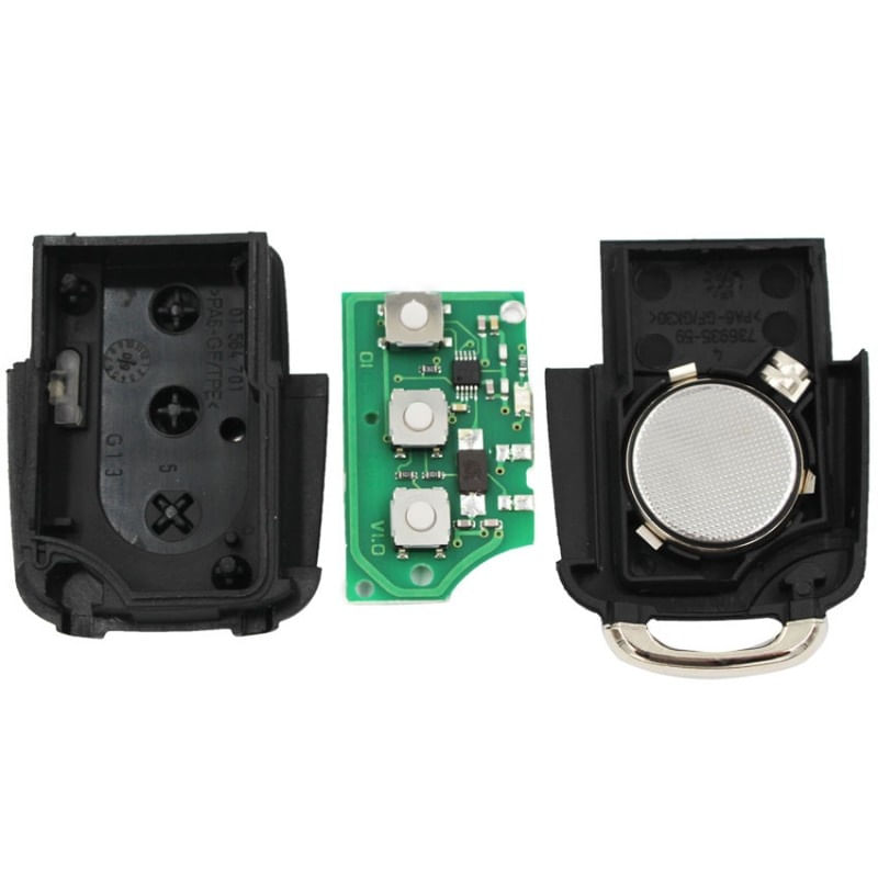 Auto si Moto - Electronice auto - Sisteme de inchidere centralizata - Cheie Auto Completa Techstar® Volkswagen EOS, Polo, Golf, Altea, Leon, Octavia, 433Mhz, 1K0 959 753 G, ID48, 3 Butoane - Infinity.ro