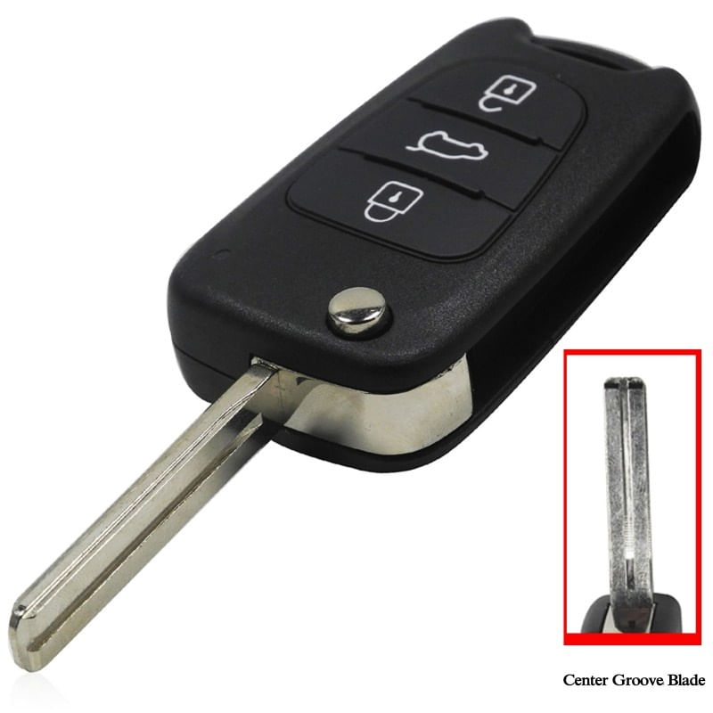 Auto si Moto - Electronice auto - Sisteme de inchidere centralizata - Cheie Auto Completa Techstar® Hyundai, I30, I20, IX35, IX55, ID46, 433Mhz, TOY40, 3 Butoane - Infinity.ro