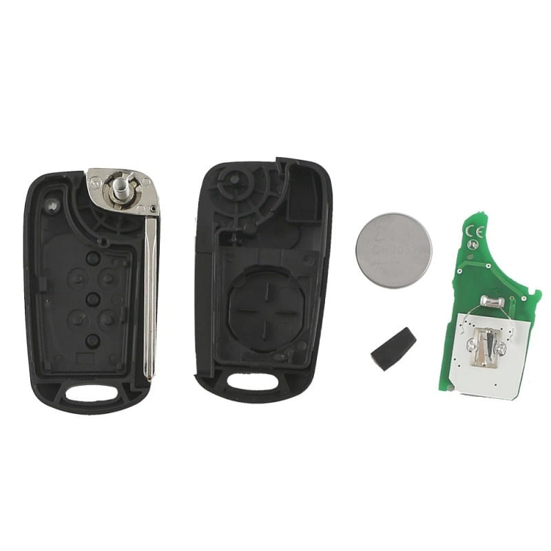 Auto si Moto - Electronice auto - Sisteme de inchidere centralizata - Cheie Auto Completa Techstar® Hyundai, I30, I20, IX35, IX55, ID46, 433Mhz, TOY40, 3 Butoane - Infinity.ro