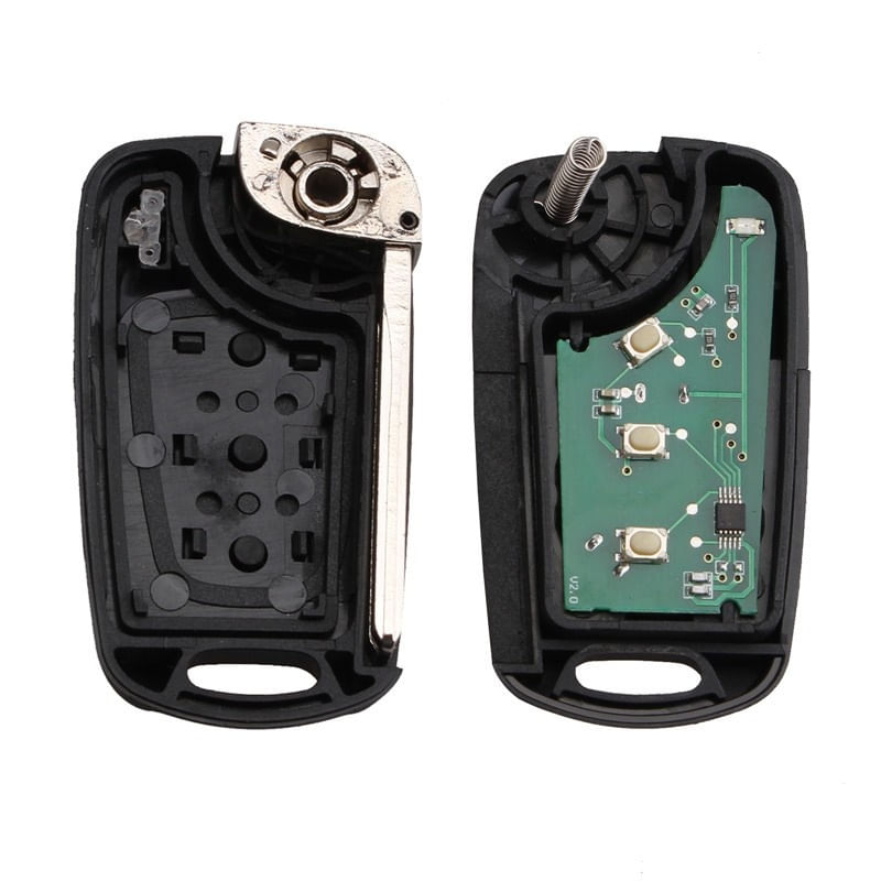 Auto si Moto - Electronice auto - Sisteme de inchidere centralizata - Cheie Auto Completa Techstar® Hyundai, I30, I20, IX35, IX55, ID46, 433Mhz, TOY40, 3 Butoane - Infinity.ro