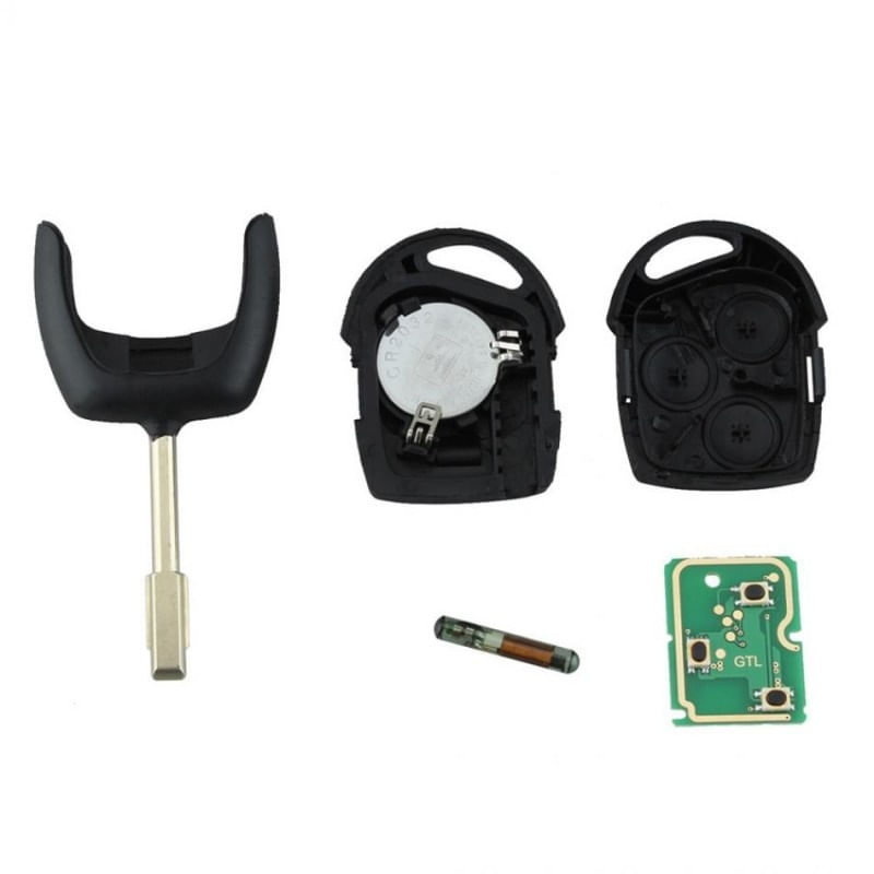 Auto si Moto - Electronice auto - Accesorii electronice auto - Cheie Auto Completa Techstar® Ford, Ka, Transit, Focus, Mondeo, 433Mhz, 4D63, FO21, 3 Butoane, Smart - Infinity.ro