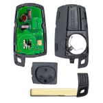 Auto si Moto - Electronice auto - Sisteme de inchidere centralizata - Cheie Auto Completa Techstar® pentru BMW Seria BMW Seria 1/3/5/7, 2004/2011, 3 Butoane, Chip transmitator 868MHz, Negru - Infinity.ro