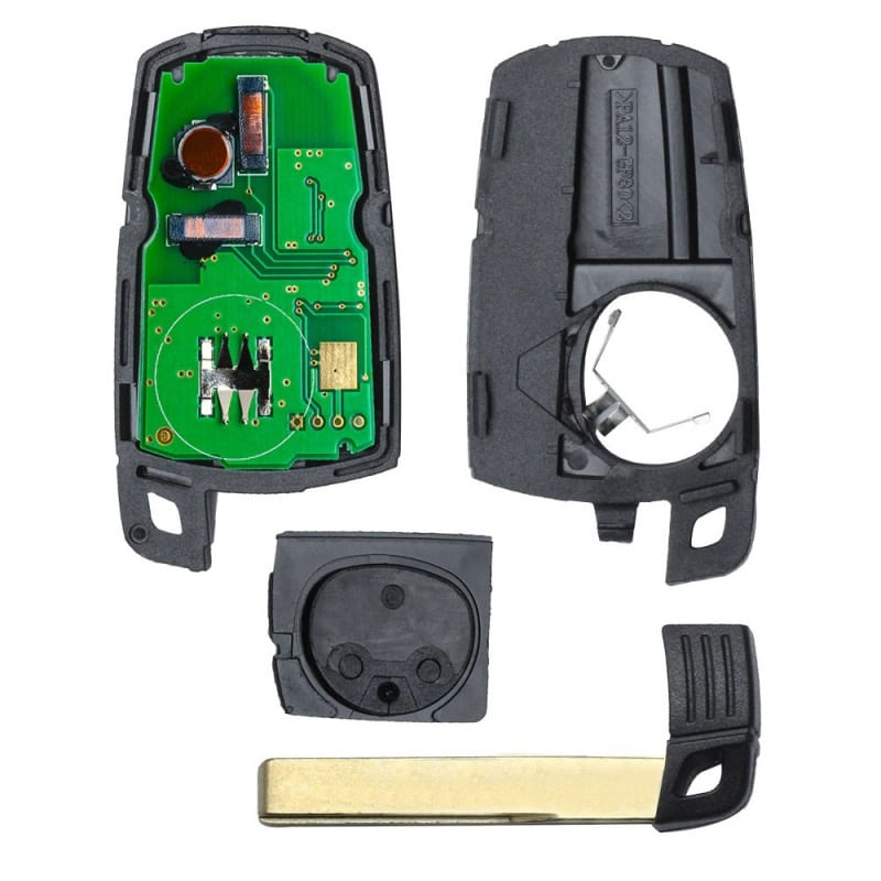 Auto si Moto - Electronice auto - Sisteme de inchidere centralizata - Cheie Auto Completa Techstar® pentru BMW Seria BMW Seria 1/3/5/7, 2004/2011, 3 Butoane, Chip transmitator 868MHz, Negru - Infinity.ro