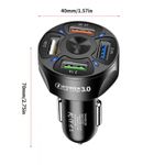 Laptop, Telefoane si Tablete - Telefoane mobile si accesorii - Accesorii Telefoane - Incarcatoare telefoane - Incarcator Auto Techstar® T-14, 1 USB x QC3.0, Incarcare Rapida 3 USB x 2.4A, Negru - Infinity.ro