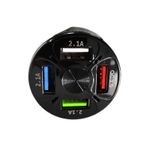 Laptop, Telefoane si Tablete - Telefoane mobile si accesorii - Accesorii Telefoane - Incarcatoare telefoane - Incarcator Auto Techstar® T-14, 1 USB x QC3.0, Incarcare Rapida 3 USB x 2.4A, Negru - Infinity.ro