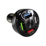 Laptop, Telefoane si Tablete - Telefoane mobile si accesorii - Accesorii Telefoane - Incarcatoare telefoane - Incarcator Auto Techstar® T-14, 1 USB x QC3.0, Incarcare Rapida 3 USB x 2.4A, Negru - Infinity.ro