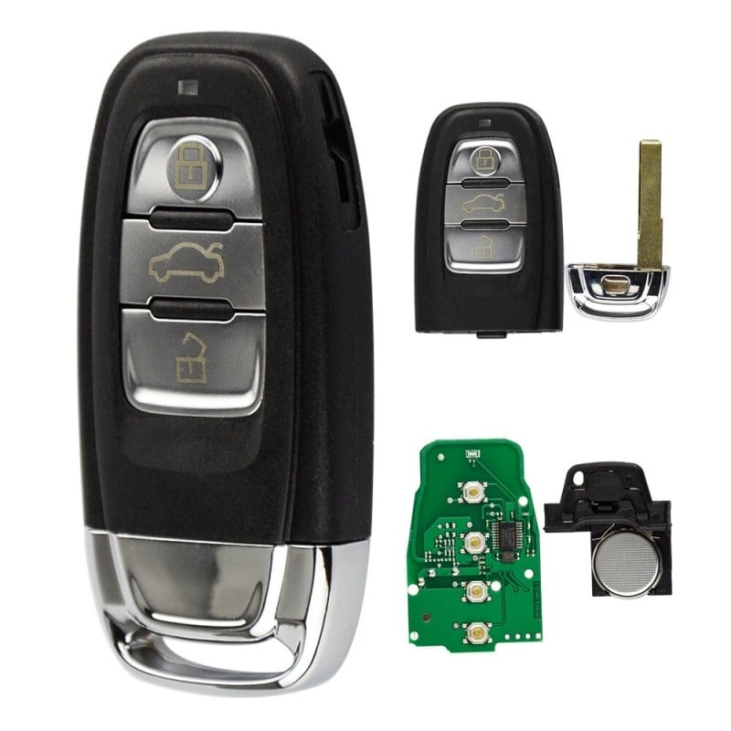 Auto si Moto - Electronice auto - Accesorii electronice auto - Cheie Auto Completa Techstar® Audi A4L/Q5, 3 Butoane, 8TO959754C, 868Mhz - Infinity.ro