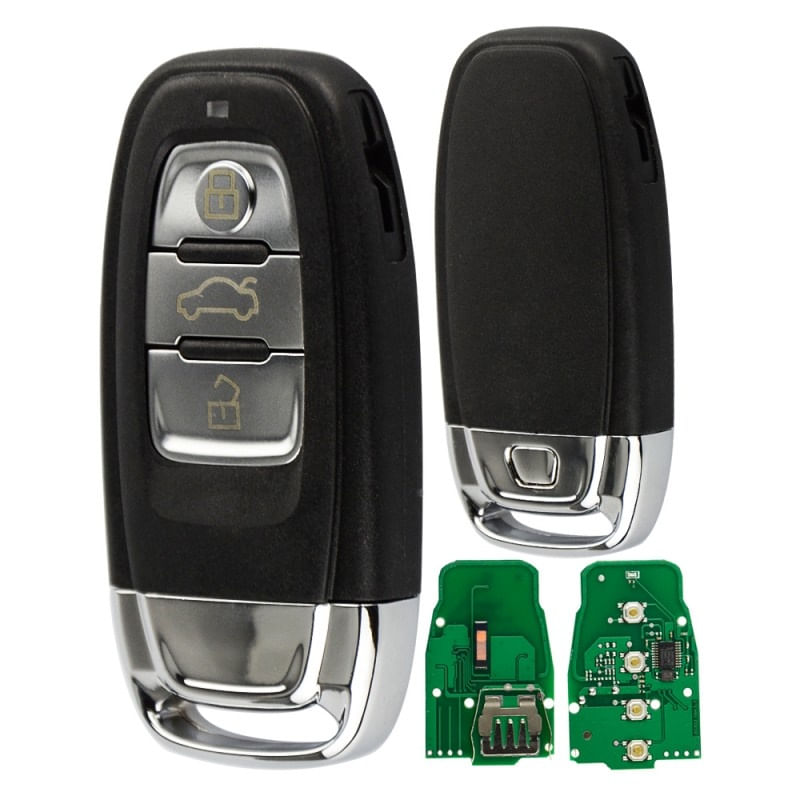 Auto si Moto - Electronice auto - Accesorii electronice auto - Cheie Auto Completa Techstar® Audi A4L/Q5, 3 Butoane, 8TO959754C, 868Mhz - Infinity.ro