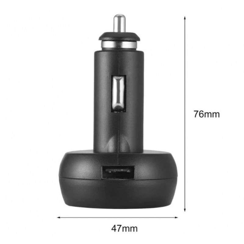 Laptop, Telefoane si Tablete - Telefoane mobile si accesorii - Accesorii Telefoane - Incarcatoare telefoane - Incarcator Auto USB Techstar® cu Voltmetru si Termometru Digital LCD, Conectare la Bricheta 12/24V - Infinity.ro