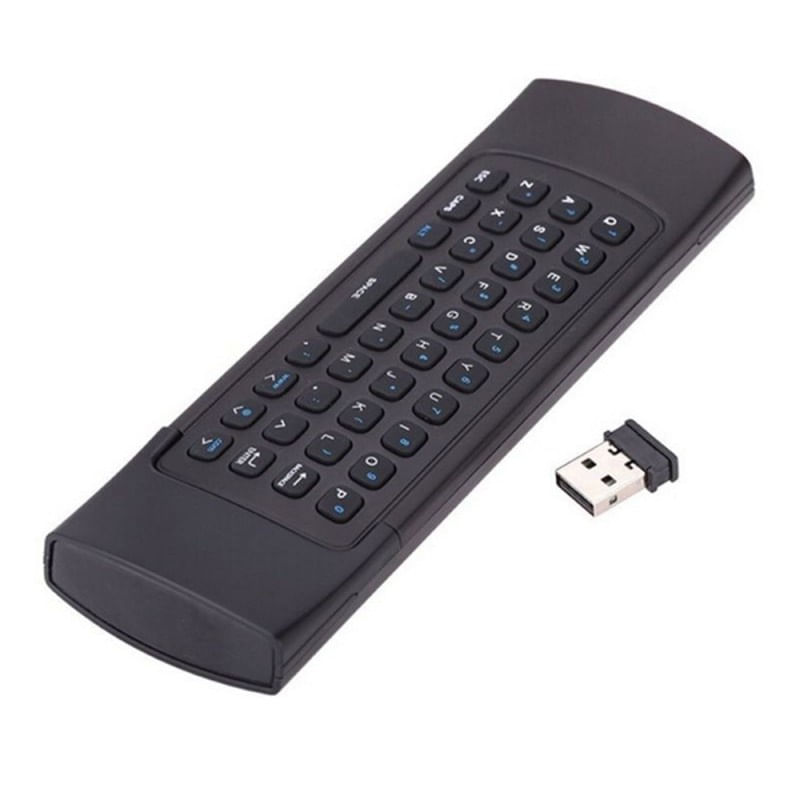 TV, Audio-Video si Foto - Accesorii TV si audio - Telecomenzi - Telecomanda cu tastatura Techstar® MX3 Air Mouse, 2.4G, USB, pentru Android Smart TV Box, proiector HTPC Mini PC, PS3 - Infinity.ro