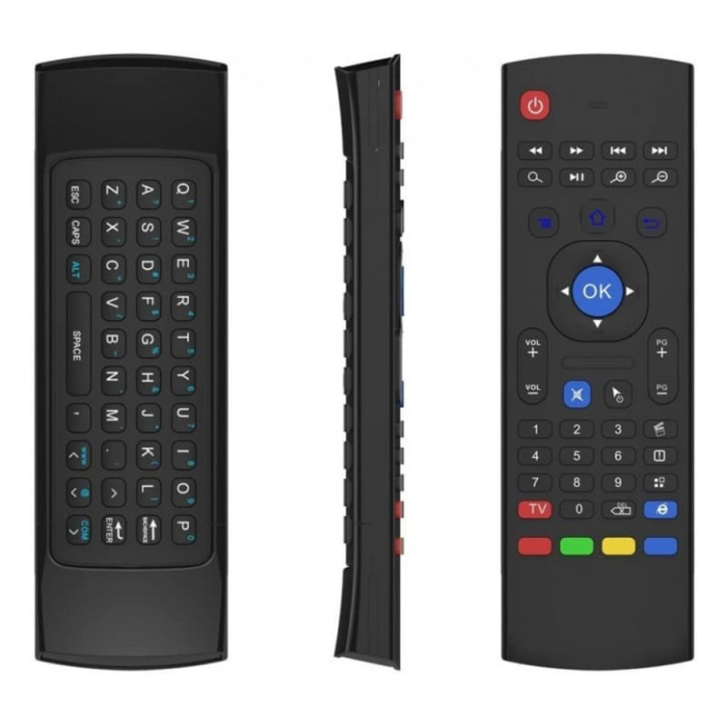 TV, Audio-Video si Foto - Accesorii TV si audio - Telecomenzi - Telecomanda cu tastatura Techstar® MX3 Air Mouse, 2.4G, USB, pentru Android Smart TV Box, proiector HTPC Mini PC, PS3 - Infinity.ro