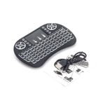 PC, gaming si accesorii - Periferice PC - Tastaturi - Tastatura Iluminata Wireless Techstar® i8, Air Mouse, cu Touchpad, pentru TV Box si Mini PC, Android TV, Smart TV, PC - Infinity.ro