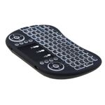 PC, gaming si accesorii - Periferice PC - Tastaturi - Tastatura Iluminata Wireless Techstar® i8 RGB Play, Air Mouse, cu Touchpad, pentru TV Box si Mini PC, Android TV, Smart - Infinity.ro
