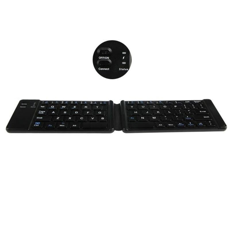 PC, gaming si accesorii - Periferice PC - Tastaturi - Tastatura Wireless Techstar®, Bluetooth 3.0, Pliabila, Windows/Android/iOS - Infinity.ro