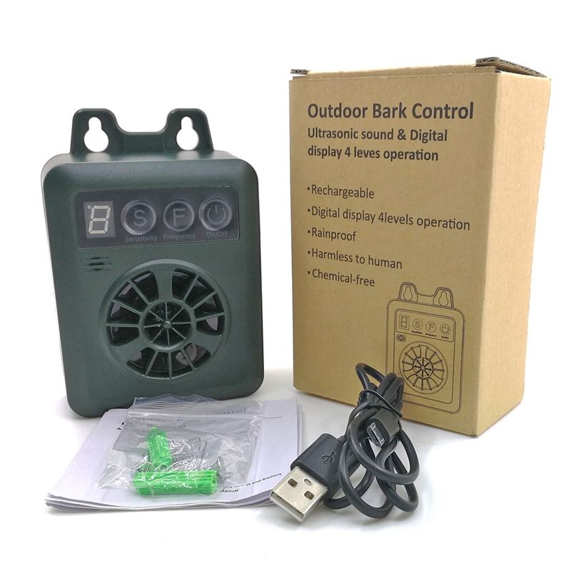 Petshop - Accesorii petshop - Alte accesorii petshop - Dispozitiv Profesional Anti-Latrat, Ultrasonic, 4 trepte de intensitate, Incarcare USB, Pentru Interior/Exterior - Infinity.ro