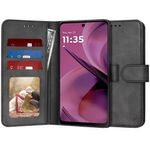 Laptop, Telefoane si Tablete - Telefoane mobile si accesorii - Accesorii Telefoane - Huse telefoane - Husa pentru Motorola Moto G55 - Techsuit Diary Book - Negru - Infinity.ro