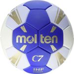 Sport si Outdoor - Sporturi de echipa - Handbal - Minge handbal Molten H2C3500 speciala pentru incepatori, super grip, marime 2, alb cu albastru - Infinity.ro