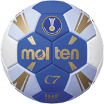 Sport si Outdoor - Sporturi de echipa - Handbal - Minge handbal Molten H2C3500 speciala pentru incepatori, super grip, marime 2, alb cu albastru - Infinity.ro