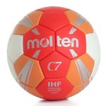 Sport si Outdoor - Sporturi de echipa - Handbal - Minge handbal Molten H2C3500 speciala pentru incepatori, super grip, marime 2, alb cu rosu - Infinity.ro