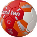 Sport si Outdoor - Sporturi de echipa - Handbal - Minge handbal Molten H2C3500 speciala pentru incepatori, super grip, marime 2, alb cu rosu - Infinity.ro