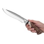 Sport si Outdoor - Camping - Cutite, bricege si accesorii - Cutite si bricege - Cutit de vanatoare Stag Antlers, 29.5 cm, teaca cordura - Infinity.ro