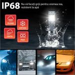 Auto si Moto - Electrice auto - Iluminare si semnalizare - Becuri auto - Set 2 LED-Uri Auto Techstar® P18, H7, 300W, 45000 Lumeni, 6500K, 12-24V, Unghi Fascicul 360°, CSP 4575, Canbus - Infinity.ro