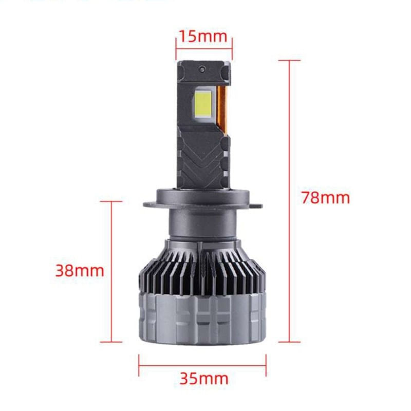 Auto si Moto - Electrice auto - Iluminare si semnalizare - Becuri auto - Set 2 LED-Uri Auto Techstar® P18, H7, 300W, 45000 Lumeni, 6500K, 12-24V, Unghi Fascicul 360°, CSP 4575, Canbus - Infinity.ro