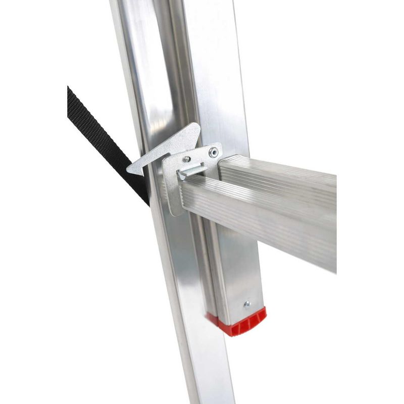 Casa si Gradina - Constructii - Scari si accesorii interioare - Scari aluminiu/ otel - Scara aluminiu, Metalkas, 3 tronsoane, 7 trepte, max 150 kg, 1.9-3.47 m - Infinity.ro