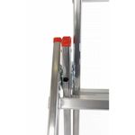 Casa si Gradina - Constructii - Scari si accesorii interioare - Scari aluminiu/ otel - Scara aluminiu, Metalkas, 3 tronsoane, 7 trepte, max 150 kg, 1.9-3.47 m - Infinity.ro