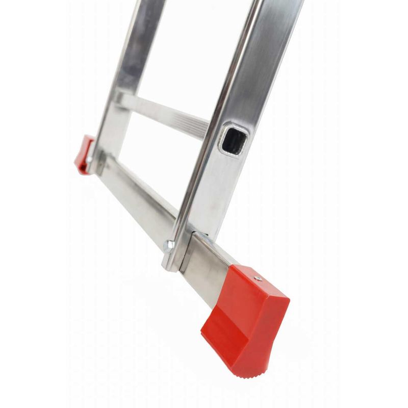 Casa si Gradina - Constructii - Scari si accesorii interioare - Scari aluminiu/ otel - Scara aluminiu, Metalkas, 3 tronsoane, 7 trepte, max 150 kg, 1.9-3.47 m - Infinity.ro