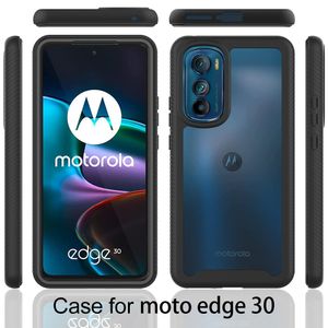 Husa compatibila cu Motorola Edge 30 + Folie, Shock Absorbing, X970, Plastic, Negru