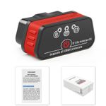 Auto si Moto - Reparatii si depanare - Sisteme de diagnoza - Diagnoza auto OBD2 KONNWEI KW901, Bluetooth 5.0, Buton ON-OFF, compatibil Android iOS, ELM 327 OBDII, Negru/Rosu - Infinity.ro
