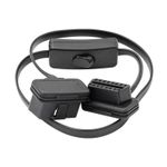Auto si Moto - Reparatii si depanare - Sisteme de diagnoza - Prelungitor Cablu Auto Techstar®, OBD2, 60 cm, cu Buton ON/OFF - Infinity.ro