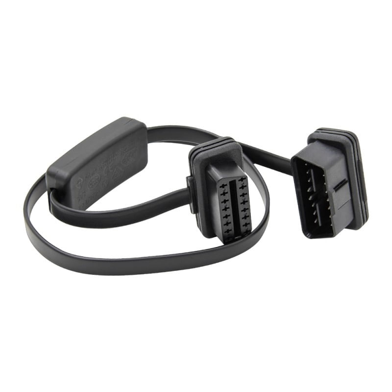 Auto si Moto - Reparatii si depanare - Sisteme de diagnoza - Prelungitor Cablu Auto Techstar®, OBD2, 60 cm, cu Buton ON/OFF - Infinity.ro