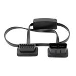 Auto si Moto - Reparatii si depanare - Sisteme de diagnoza - Prelungitor Cablu Auto Techstar®, OBD2, 60 cm, cu Buton ON/OFF - Infinity.ro