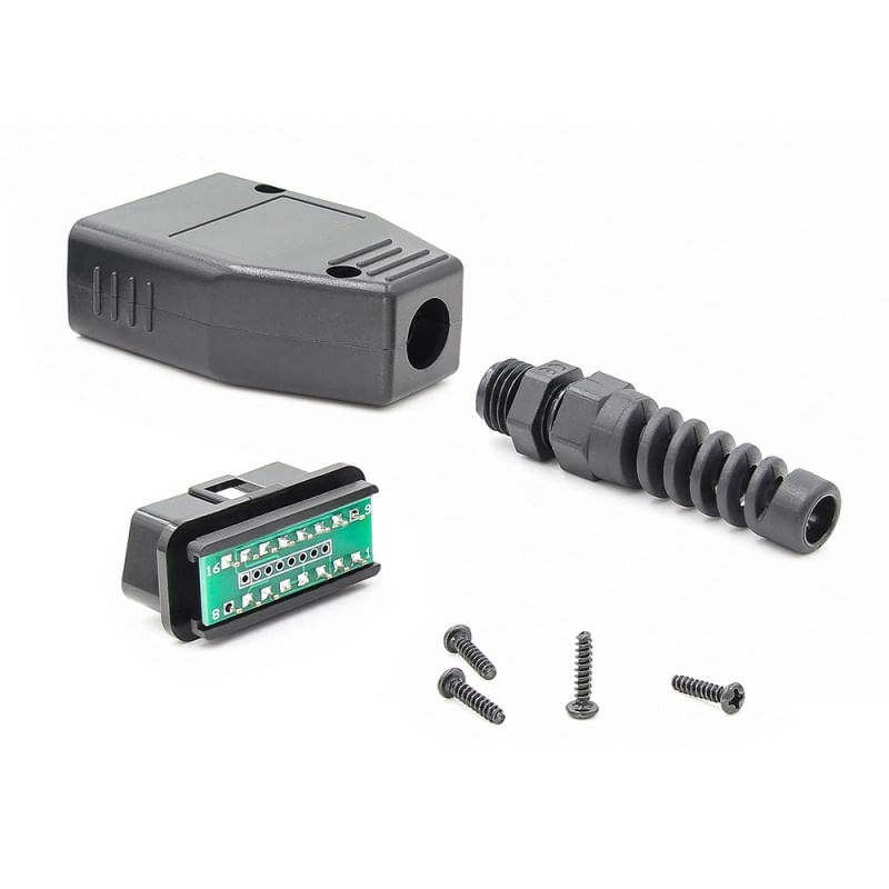 Auto si Moto - Reparatii si depanare - Sisteme de diagnoza - Cablu Adaptor Auto Universal DIY, la OBD2 16 Pin, J1962 - Infinity.ro