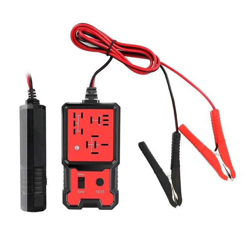 Auto si Moto - Reparatii si depanare - Scule auto - Testere si multimetre - Tester pentru Relee Auto cu Indicator LED, Techstar® CNBJ707, Compatibil 4 si 5 Pini - Infinity.ro