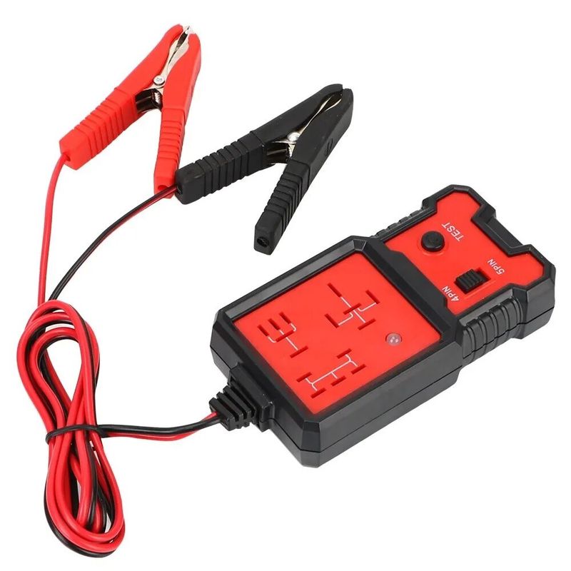 Auto si Moto - Reparatii si depanare - Scule auto - Testere si multimetre - Tester pentru Relee Auto cu Indicator LED, Techstar® CNBJ707, Compatibil 4 si 5 Pini - Infinity.ro