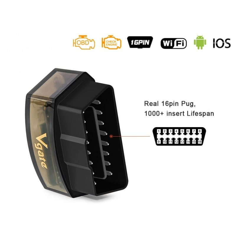 Auto si Moto - Reparatii si depanare - Sisteme de diagnoza - Diagnoza Auto Techstar® Vgate iCar Pro, Bluetooth 4.0, Android si iOS, MultiMarca, OBD 2 - Infinity.ro
