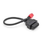 Auto si Moto - Reparatii si depanare - Sisteme de diagnoza - Cablu Adaptor De Diagnosticare Techstar® OBD2 Cu 6 Pini La 16 Pini Pentru Motociclete Honda - Infinity.ro