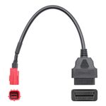 Auto si Moto - Reparatii si depanare - Sisteme de diagnoza - Cablu Adaptor De Diagnosticare Techstar® OBD2 Cu 6 Pini La 16 Pini Pentru Motociclete Honda - Infinity.ro