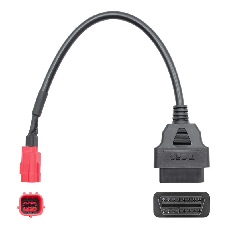 Auto si Moto - Reparatii si depanare - Sisteme de diagnoza - Cablu Adaptor De Diagnosticare Techstar® OBD2 Cu 6 Pini La 16 Pini Pentru Motociclete Honda - Infinity.ro