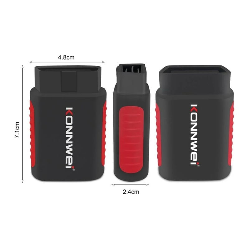 Auto si Moto - Reparatii si depanare - Sisteme de diagnoza - Instrument De Scanare Si Diagnosticare Auto, Konnwei Kdiag, OBD2, Bluetooth 5.0, 9 - 18 V, Compatibil Cu Android si - Infinity.ro