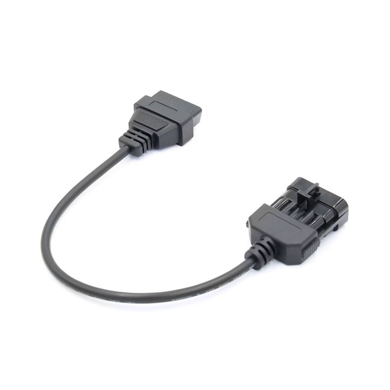 Auto si Moto - Reparatii si depanare - Sisteme de diagnoza - Cablu adaptor Auto Techstar®, Opel / Vauxhall, 10 Pin la OBD2 16 Pin - Infinity.ro