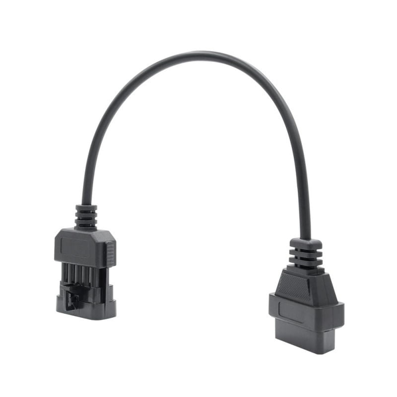 Auto si Moto - Reparatii si depanare - Sisteme de diagnoza - Cablu adaptor Auto Techstar®, Opel / Vauxhall, 10 Pin la OBD2 16 Pin - Infinity.ro