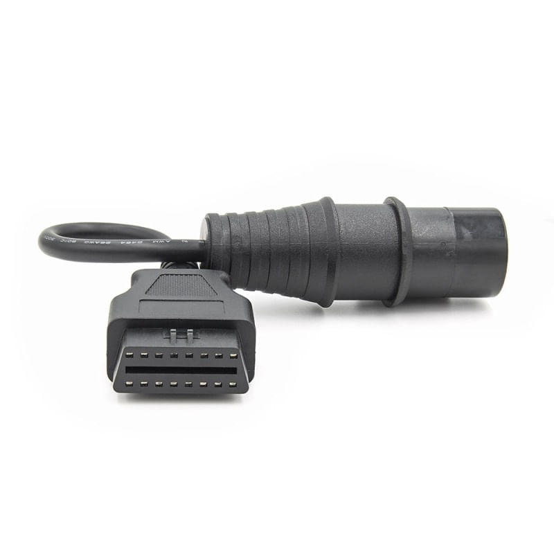 Auto si Moto - Reparatii si depanare - Sisteme de diagnoza - Cablu adaptor Techstar®, Aftermarket, Compabiil cu Utilitare IVECO, 30 Pin la OBD2 16 Pin - Infinity.ro