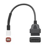 Auto si Moto - Reparatii si depanare - Sisteme de diagnoza - Cablu Adaptor De Diagnosticare Techstar® OBD2 Cu 4 Pini La 16 Pini Pentru Motociclete Yamaha - Infinity.ro