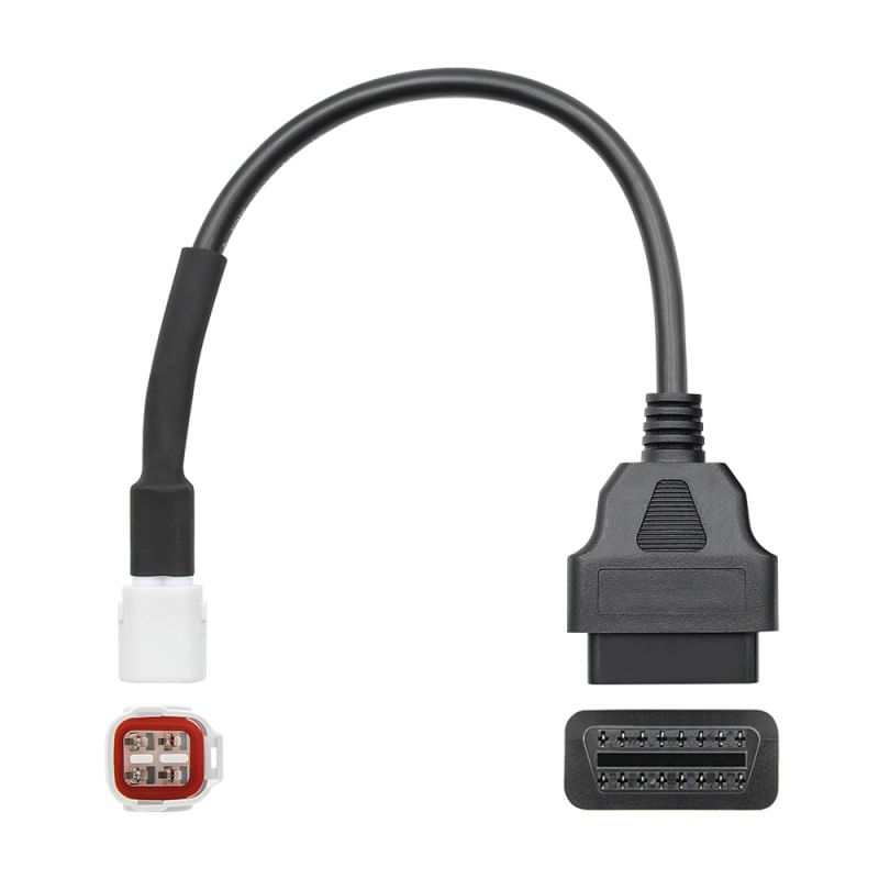Auto si Moto - Reparatii si depanare - Sisteme de diagnoza - Cablu Adaptor De Diagnosticare Techstar® OBD2 Cu 4 Pini La 16 Pini Pentru Motociclete Yamaha - Infinity.ro