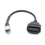 Auto si Moto - Reparatii si depanare - Sisteme de diagnoza - Cablu Adaptor De Diagnosticare Techstar® OBD2 Cu 4 Pini La 16 Pini Pentru Motociclete Yamaha - Infinity.ro